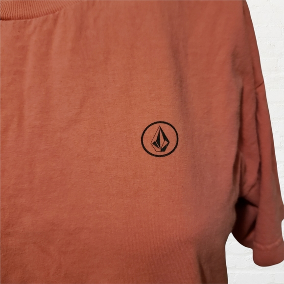 Volcom pink pre-shrunk Cotton crew neck short sleeve t-shirt medium - Picture 4 of 10